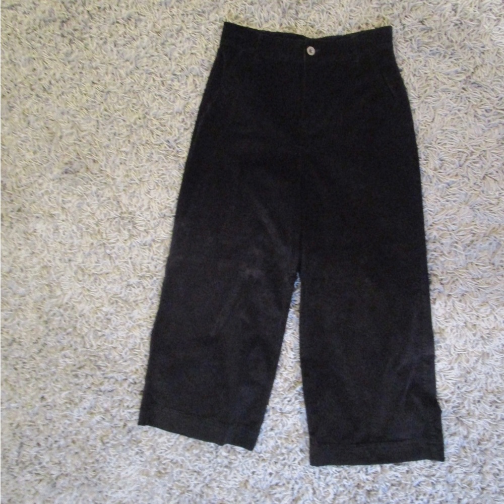 NWOT Bella Dahl wife leg ribbed black trousers